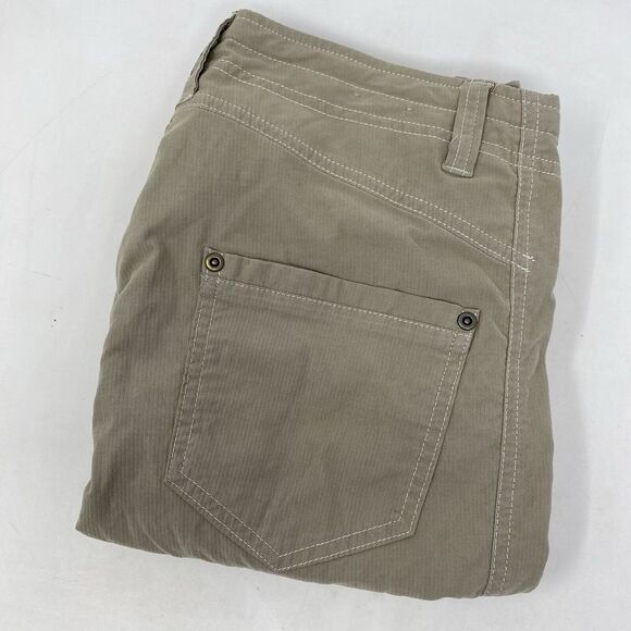 Kuhl Pants - Kuhl Women's 4 Beige‎ Stretch Low Rise Casual Outdoor Hiking Straight Leg Pants